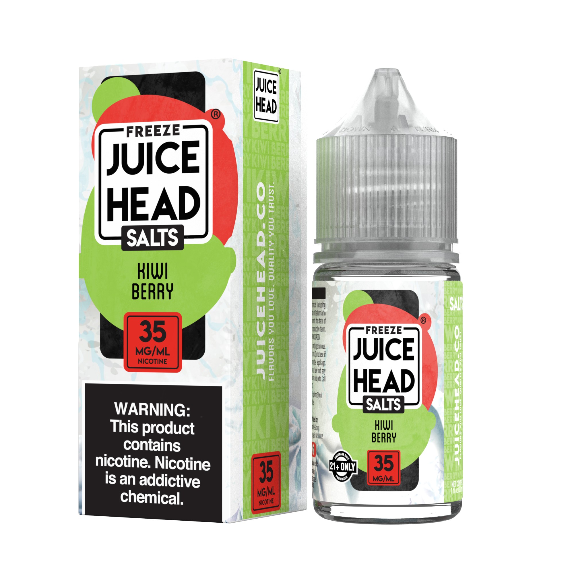 Juice Head Salts Kiwi Berry FREEZE 30mL, juice head freeze salts